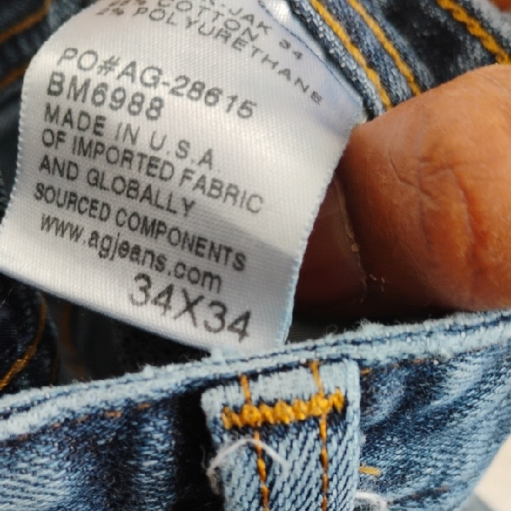 Ag Adriano Goldschmied Blue Slim Jeans - Picture 10 of 11